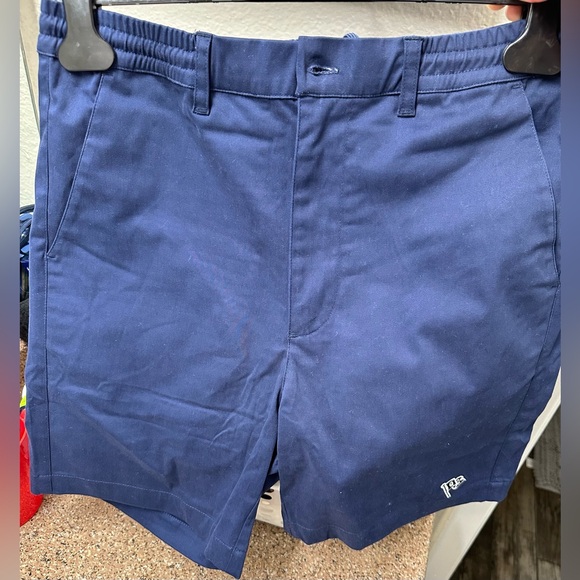 NWT Quiet Golf men’s Golf shorts Navy Blue With partial elastic waist drawstring - Picture 2 of 13